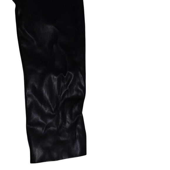 WORTHINGTON | Two-Tone Black Faux Leather Business Casual Blazer - Picture 8 of 12